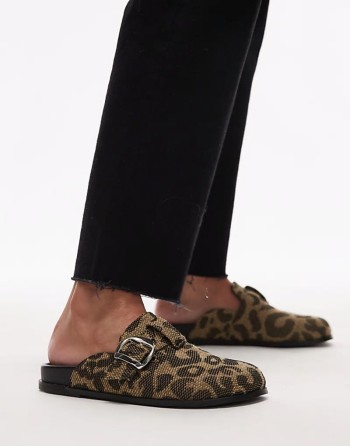 Beck clog in leopard print